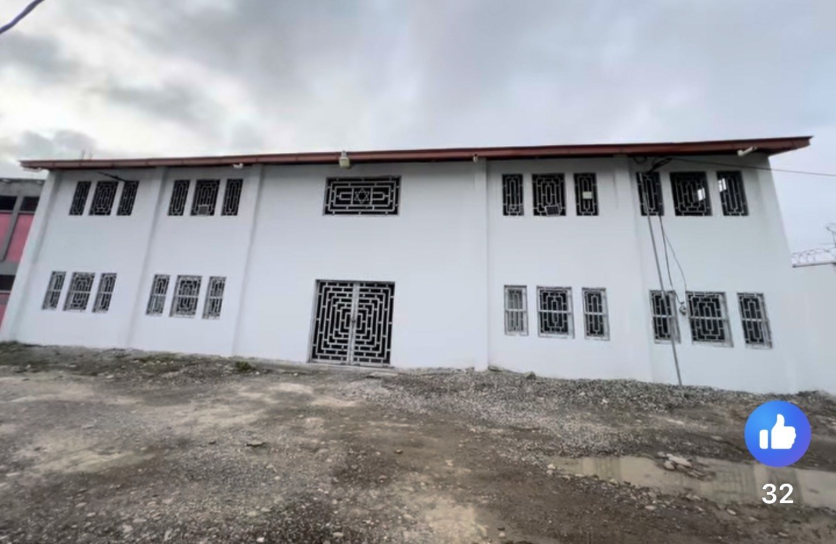 Exterior of the ComFe Community Building, September 2026