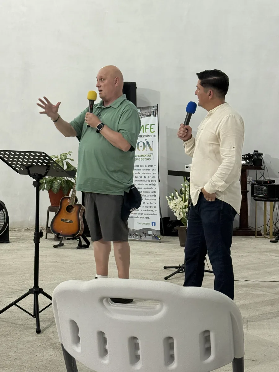 Ministry gathering with local community members